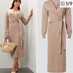 Modern Citizen Sweater Dress Midi Wrap